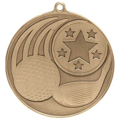 Iconic Golf 55mm Medal