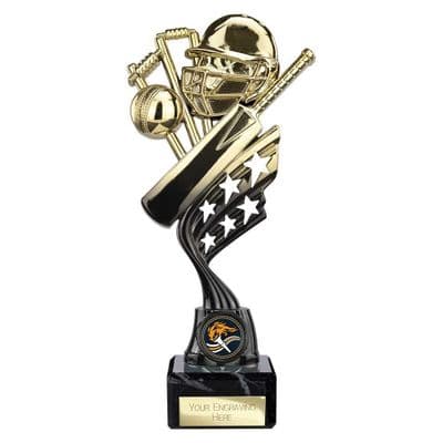 Innov8 Cricket Trophy Gold & Black