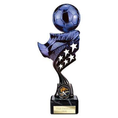 Innov8 Football Trophy Blue & Black