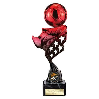 Innov8 Football Trophy Red & Black