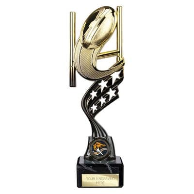 Innov8 Rugby Trophy Gold & Black
