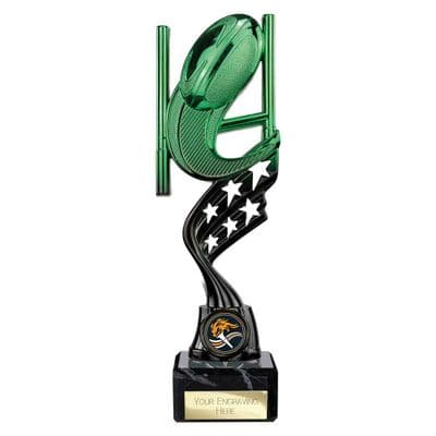 Innov8 Rugby Trophy Green & Black