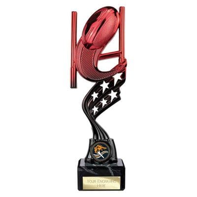 Innov8 Rugby Trophy Red & Black