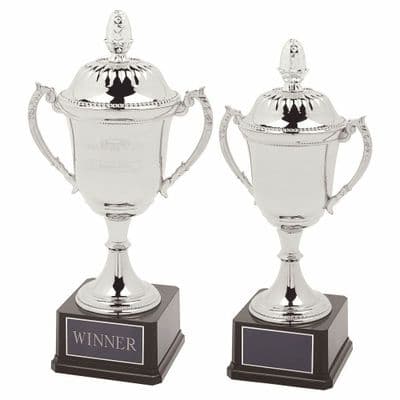 Intrepid Nickel Plated Presentation Cup with Lid