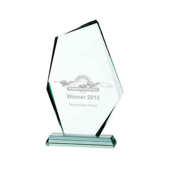Jade Discovery Crystal Award 19mm Thick | TrophyMaster UK