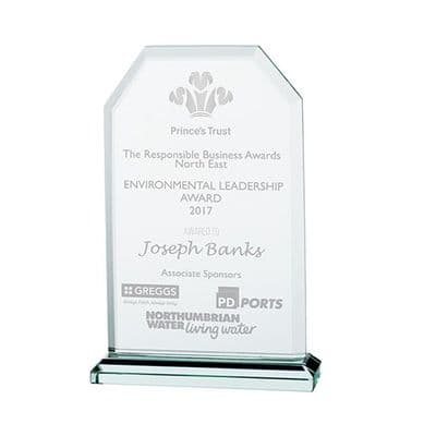 Jade Executive Crystal Award (8mm Thick)
