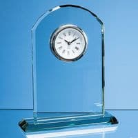Jade Glass Arch Clock 170mm (6.75