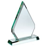 Jade Glass Chunky Diamond Plaque (19mm Thick) 203mm (8
