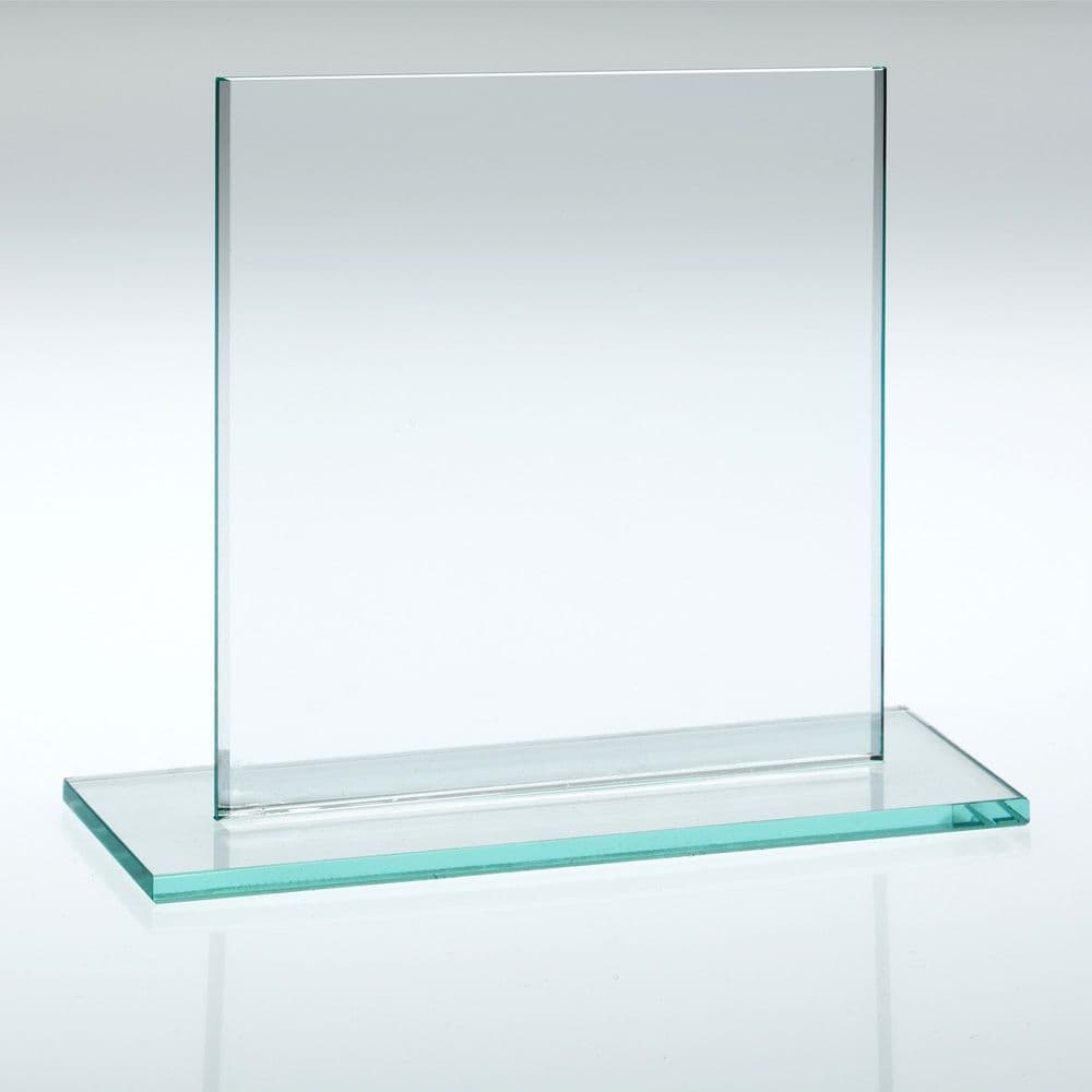 Jade Glass Narrow Rectangle Plaque - 4mm Thick
