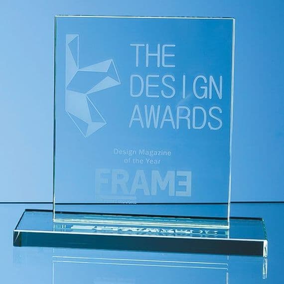 Jade Glass Rectangle Award 150mm (5.9