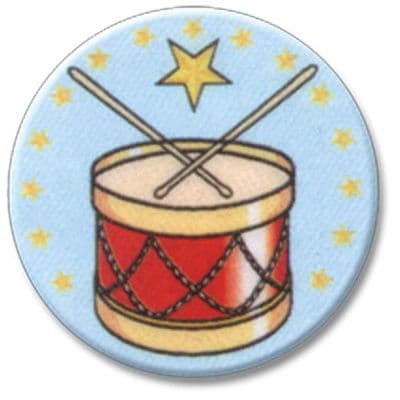 Jazz Band Drum Vinyl 25mm Flat Centre - 5pcs