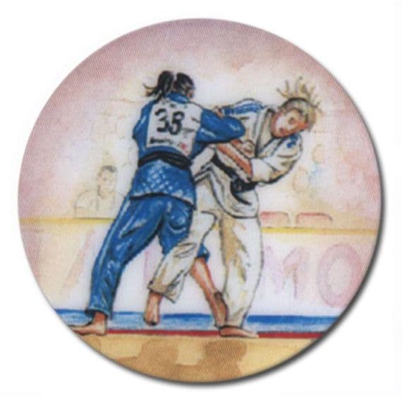 Judo Female Vinyl 25mm Flat Centre - 5pcs