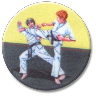 Karate Male Vinyl 25mm Flat Centre - 5pcs