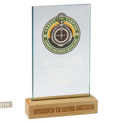 Kraken Glass Jade & Beechwood (10mm Thick)