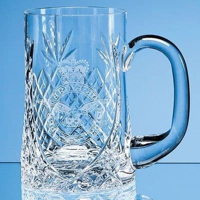 Lead Crystal Sloped Panel Tankard 1 Pint