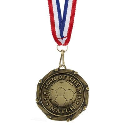 Man of the Match Combo Medal 45mm with Ribbon