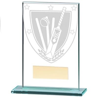Millennium Cricket Large Jade Glass Award