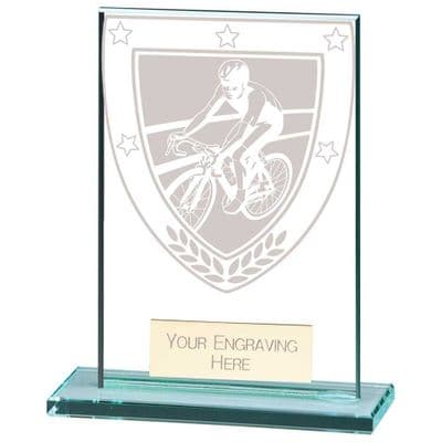 Millennium Cycling Jade Glass Award - Small