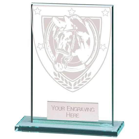 Millennium - Equestrian Jade Glass Award | TrophyMaster UK