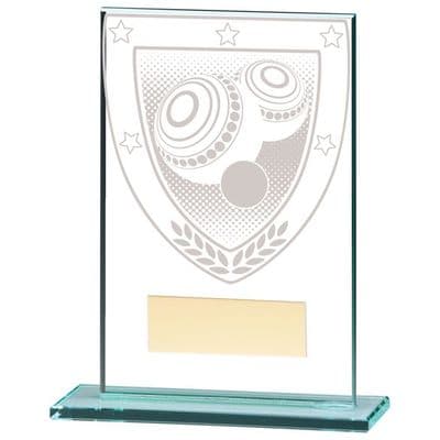 Millennium  Large Lawn Bowls Jade Glass Award