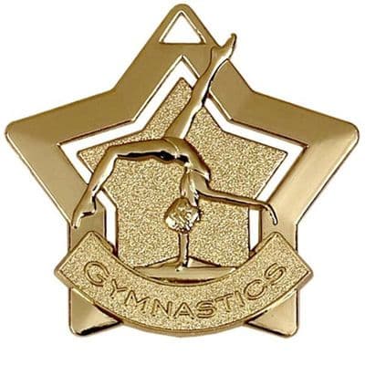 Mini Star Gold Gymnastics Medal 60mm