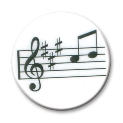 Music Note Vinyl 25mm Flat Centre - 5pcs