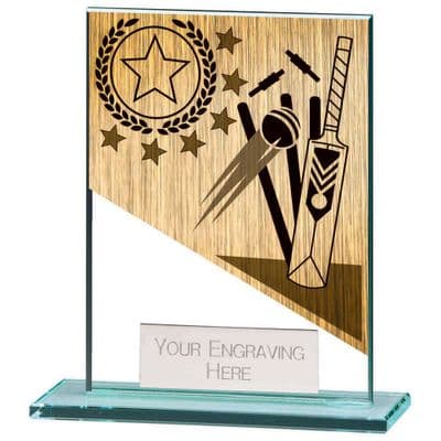 Mustang Cricket Small Jade Glass Award