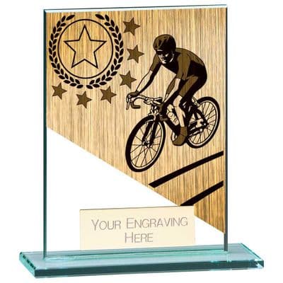 Mustang Cycling Jade Glass Small Award
