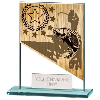 Mustang Fishing Small Jade Glass Award