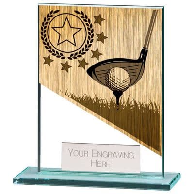 Mustang Golf Small Jade Glass Award