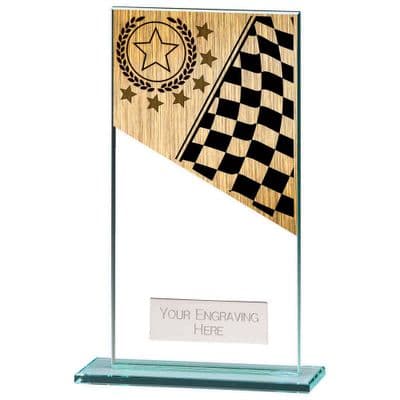Mustang Motorsports Large Jade Glass Award