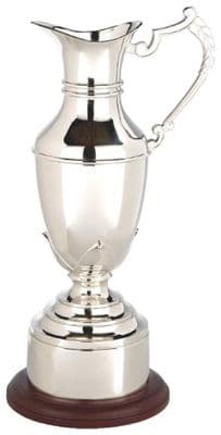 Open Nickel Plated Claret  Jug