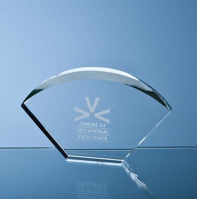 Optical Crystal Bevelled Arch Award 175mm