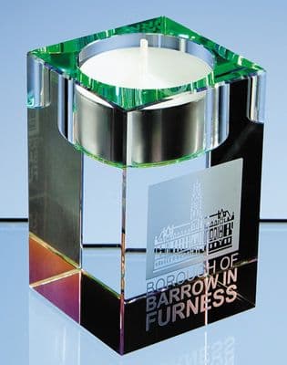 Optical Crystal Tea Light Holder 80mm