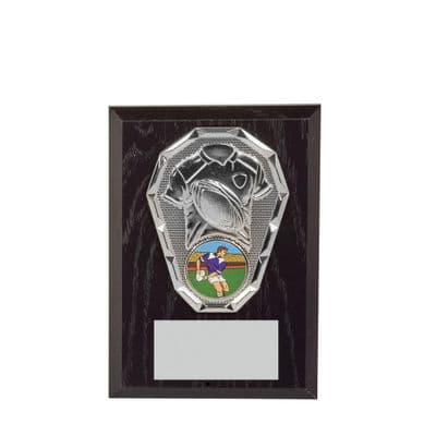 Phoenix Rugby Plaque with Silver Trim