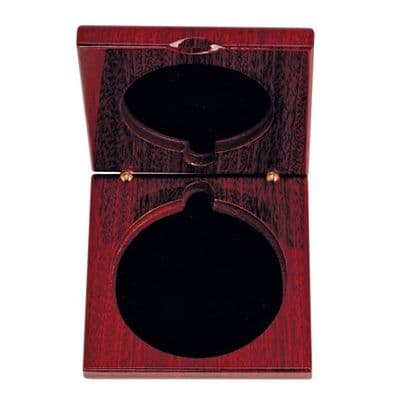 Piano Wood Finish Medal Box 90x90mm for 60/70mm Medal