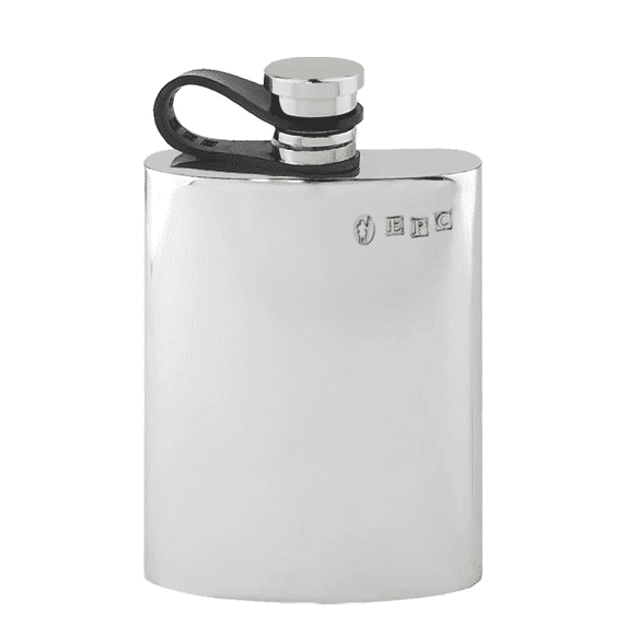 Plain Flask Pewter with Captive Cap | TrophyMaster UK