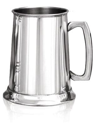 Plain Straight Pewter Tankard 1pt