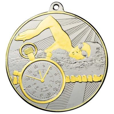 Premiership Swimming 60mm Medal