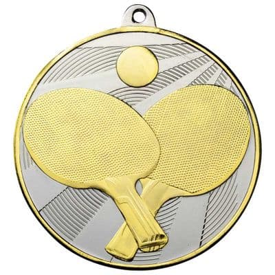 Premiership Table Tennis 60mm Medal