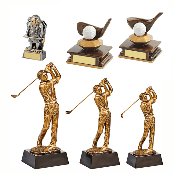 Premium Golf Competition 6 Piece Trophy Set | TrophyMaster UK