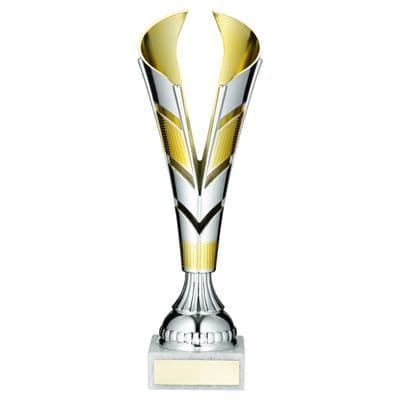 Pronged Silver/Gold Trophy Cup