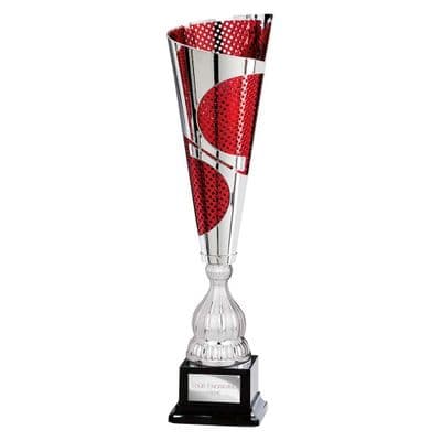 Quest Laser Cut Cup Silver & Red