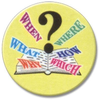 Quiz Vinyl 25mm Flat Centre - 5pcs