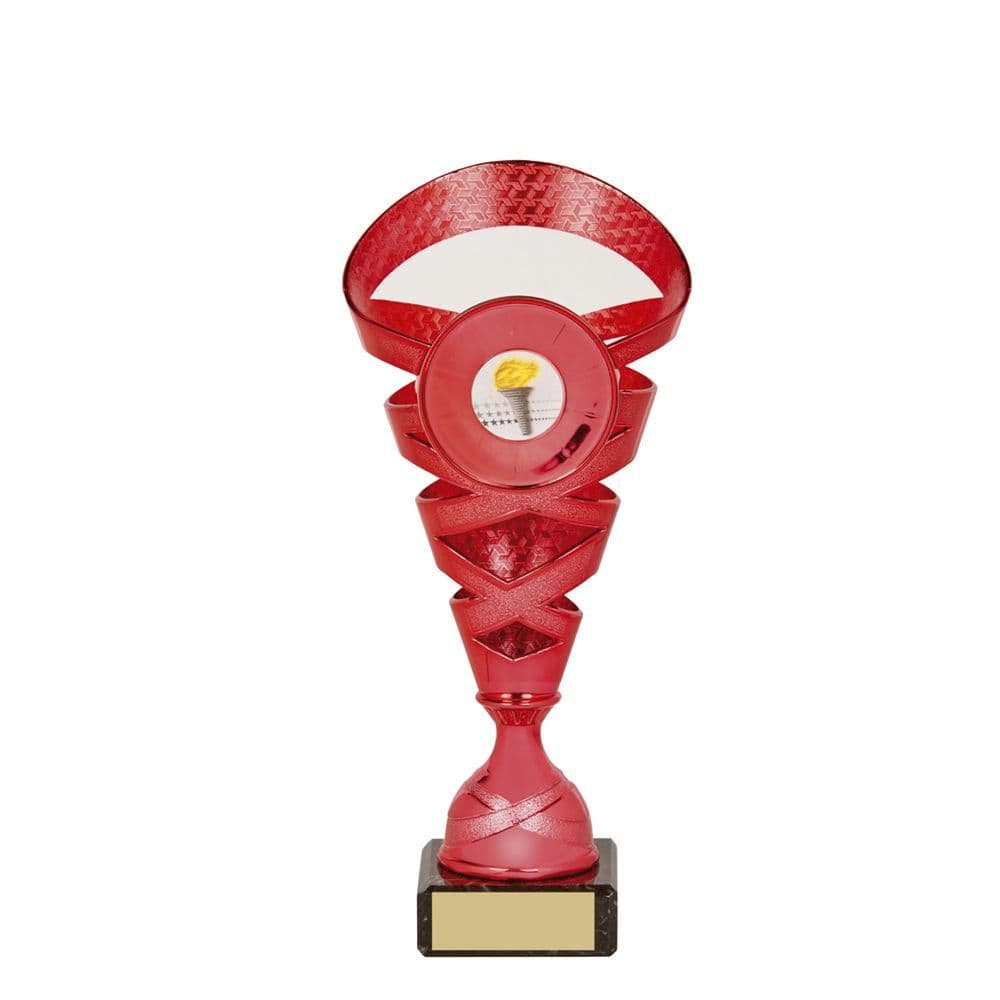 Red Spiral Marble Trophy