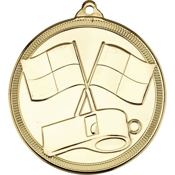 Referee / Officials Gold 50mm Medal | TrophyMaster UK