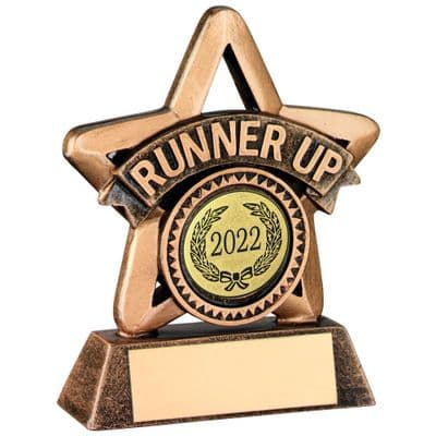 Resin Runner Up Mini Star Trophy 95mm