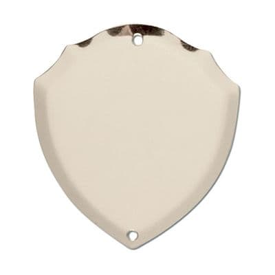 Reverse Silver Record Shield with Engraving 35mm (H x  32mm (W)