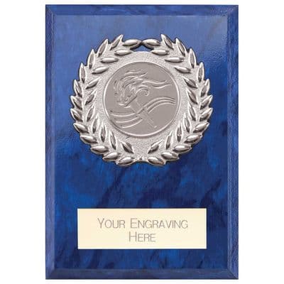 Reward Wreath Plaque Azure Blue