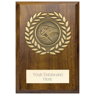 Reward Wreath Plaque Walnut